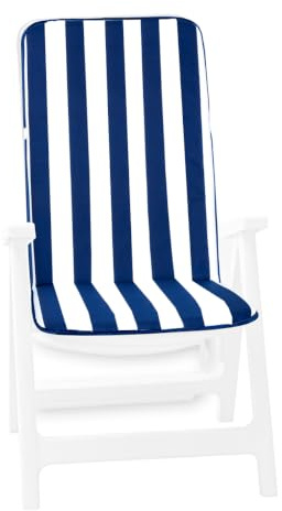 Cojín universal de tejido de algodón, mullido, para para tumbona de piscina, playa o jardín, modelo Ibiza