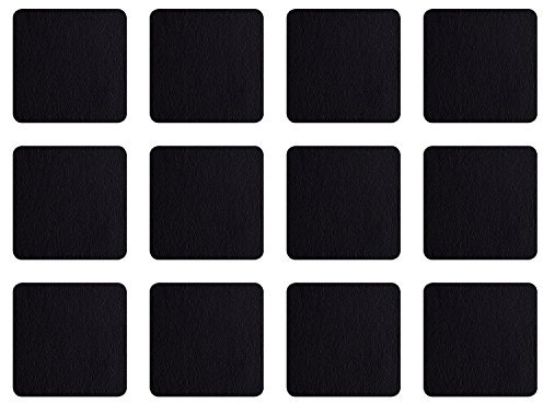 4er Set Untersetzer, schwarz 10 x 10 cm, Lederoptik ASA-Selection**3 (3 Stück)
