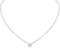 ChicSilver Platin buchstabeketten Kette mit Buchstabeanhänger M anhänger Silber Partnerkette Freundschaftskette für Damen und Mädchen