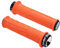 FIFTY-FIFTY MTB Griffe, Fahrradgriffe aus rutschfestem Gummi, Single Lock-on Fahrrad Griffe/Lenkergriffe MTB für Mountainbike, Enduro, Downhill, Trail, E-Bike (Orange)