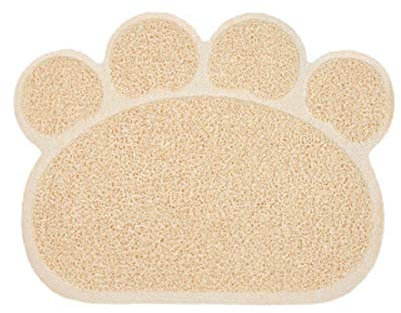 Katzenstreu Matte Haustier Teppiche PVC Wasserdichtes Pad Kleine Hunde und Kaninchen Wasserschale Tischset Fütterungspad Kissen Badezimmer Bodenteppich (30 x 40 cm)