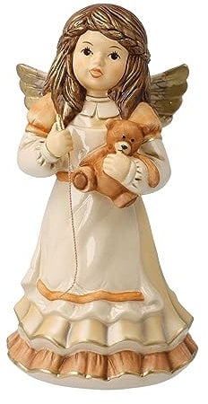 Goebel Weihnachtsdekoration Engelsfigur aus Porzellan hergestellt, Maße: 15 cm x 8 cm x 7.5 cm, 41-637-07-1