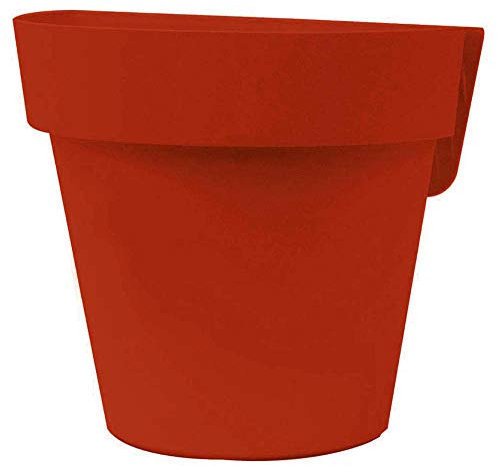 Euro3plast Up Hängetopf Farbe Rot 25 cm lang Geländertopf