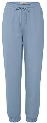 ICHI IHVEA PA Damen Jogginghose mit Kordelzug aus 100% Baumwolle Loose Fit, Größe:L, Farbe:Forever Blue (164019)