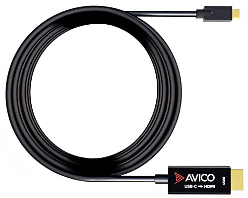 Avico USB C to HDMI 2.0 Adapter, 4K@60Hz, HDR, HDCP 2.2, 144Hz, Thunderbolt Compatible