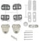 Hoover & Candy Integrated Washing Machine Door Decor Cupboard Fitting Kit Complete 43013964