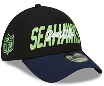 New Era NFL Seattle Seahawks 2022 Official 39THIRTY Stretch Fit Draft Cap, Größe :M/L
