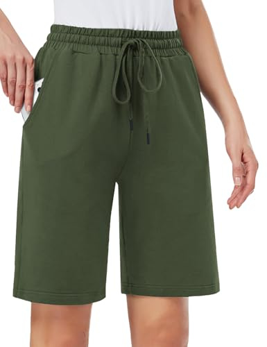 MOVE BEYOND Bermuda pour Femme avec 3 Poches Cordon Shorts de Survêtement Yoga D'entraînement Lounge