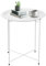 Youyijia Tray Metal Side Table 47x50cm Small Side Table With Removable Round Tray Round Coffee Table for Outdoor or Indoor for Home Kitchen White