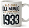 MUGFFINS Tazas 1933 Cumpleaños - En Español - Haciendo del Mundo un Lugar Mejor - 11 oz / 330 ml - Regalo original y divertido