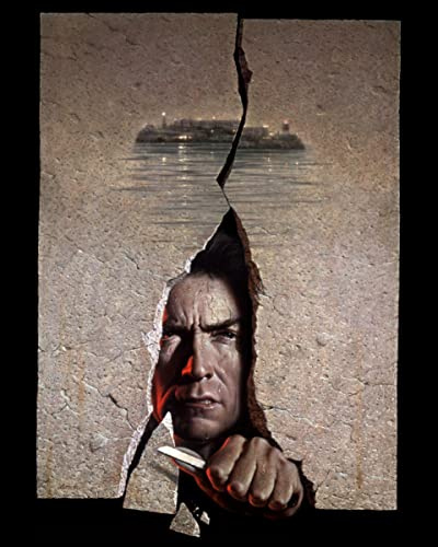 Escape From Alcatraz (1979) Poster Kunstwerk Clint Eastwood 25,4 x 20,3 cm Foto