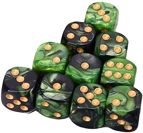 10 Pcs 6-Seiten-spielwürfler, Abgerundete Ecken Acrylwürfel Für Brettspiele Und Unterrichten Von Mathematik