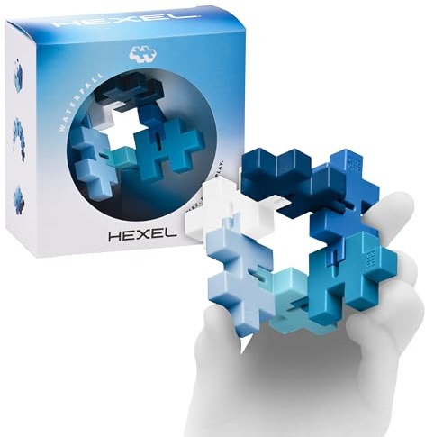 Plus-Plus Hexel Flex Bausteine, blau