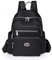 Travistar Damen Rucksack Klein - Elegant Cityrucksack Wasserdicht 2 in 1 Rucksacktasche Nylon Schultertasche Modern Anti Diebstahl Tagesrucksack für Travel Arbeit Lässig Schule Schwarz