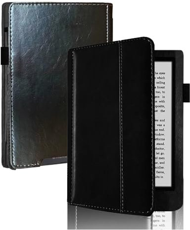 Étui pour Kobo Aura H2O Edition 2 Modèle : N250 6,8 pour liseuse Kobo Aura H2O Edition 2 en cuir PU Flip Stand Housse de protection (Noir)