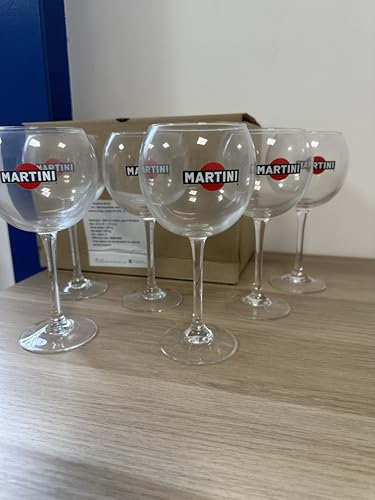Lot 6 verres ballon martini classique 40 cl, neuf