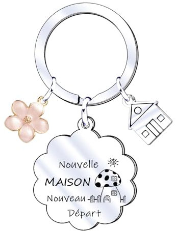 XWXWXW Cadeau Nouvelle Maison Porte-clés Maison Cadeau Couple Porte-clés Maison Cadeau Porte clé Maison Couple Personnalisé Porte Clé Couple comme Cadeaux Couple Original (2)