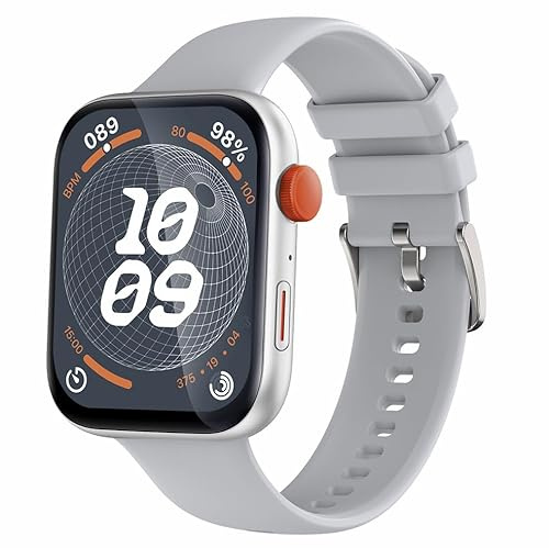 Atlanta Smartwatch Fitnesstracker Uhr mit Schrittzähler Blutdruck Puls Blutsauerstoff Schlafanalyse Sportarten - 9737/4 (Grau)