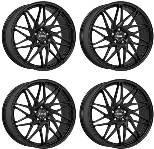 4x Dotz Felgen Tanaka black 8.0Jx18 ET35 5x112 kompatibel mit Audi A3 A4 A5 A6 A7 A8 Q2 Q3 TT