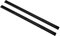 AMAKO Rippenknochen Schienen Longboard Rails stabile Flexible glänzende Aussehen für Skateboard Protektor Schutzkante POM Material 35.7 x 1.8cm 2 Stück