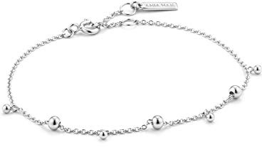 ANIA HAIE Damen Armband MODERN MINIMALISM Drop Balls aus 925 Sterling Silber, Länge 16,5cm + 2cm Verlängerung, inkl. Geschenkverpackung