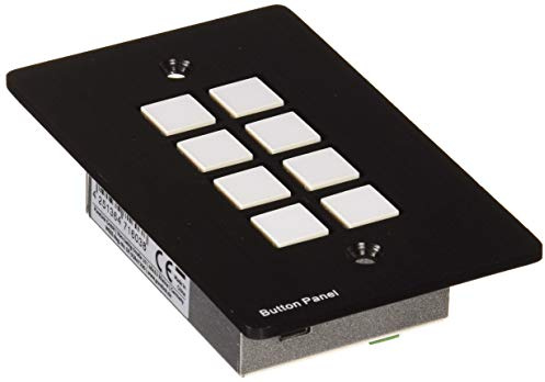 PureTools CON-WP8B - Programmierbares 8-Tasten Bedienfeld als Wandanschlussplatte, schwarz