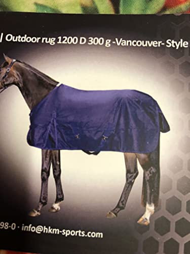 HKM 4057052387739 Weidedecke 1200 D 300g -Vancouver- Style6900 Dunkelblau165
