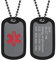 Supcare Colgante Personalizado Hombre Cruz Roja Alerta Médica Collar ID Personalizado Acero Inoxidable 316L Placa de Identidad Colgante Medical para Casos de Emergencia Joyería Personalizada Hombre