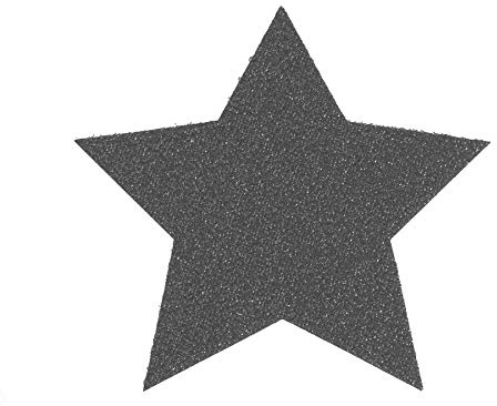Primaflor - Ideen in Textil Tisch Platzset Weihnachtstischdekoration Glimmer Stern - Anthrazit, 29,5 cm, Untersetzer, Platzdeckchen