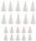 Sharplace 20 Stück Styropor Kegel, Kegelförmige Styroporkegel zum Basteln Weihnachten Party Deko, 10 Stück 10 cm Weißer Styroporkegel + 10 Stück 7 cm Kleine Styroporkegel