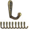 Anawakia 10 ganci appendiabiti vintage da parete con viti