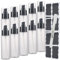 Sookdeo Mini-Spender (10x, 100ml) für Shampoo, Conditioner, Seife, Lotion, Make-up & ätherische Öle. Tragbar, nachfüllbar mit Pumpe & Deckel. Ideal für Reisen & Arbeit