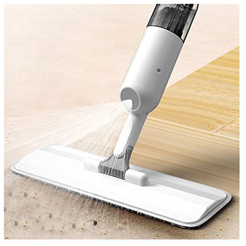FURUIWUFENG wischmopp Sprühen Sie Mopp mit wiederverwendbaren Mikrofaser-Pads Flacher Mopp-Home-Reinigung Holz Keramik-Fliesen Boden-saubere Werkzeuge bodenwischer (Color : 1cloth mops)
