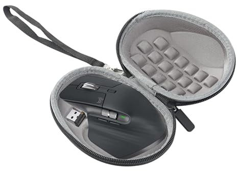 MotuTech Schutzhülle für Logitech MX Master 3 Master 2S Master, kabellose Maus, Hartschale, mit Gurt, Kratzfest, Kollisionsschutz