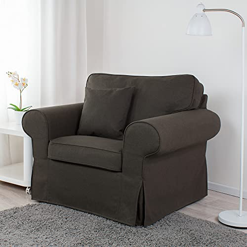 Bezug für Sessel Ektorp (Dark Brown A05)