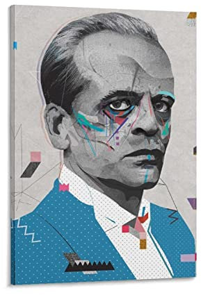 XXJDSK Poster Kunstdrucke Klaus Kinski, Deutscher Schauspieler, Cooles Poster für Heimdekoration, Schlafzimmerdekoration 60X90cm Kein Rahmen