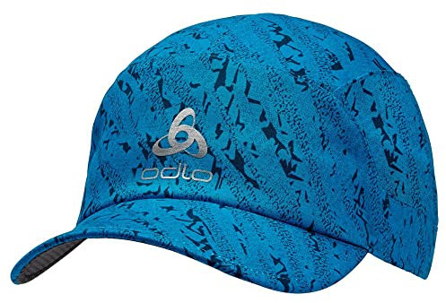 Odlo Unisex Cap Saikai Print Kappe, indigo bunting, L-XL