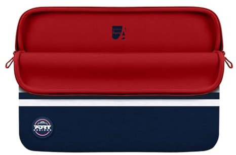 Port Designs Housse Universelle en Mousse à mémoire de Forme pour Ordinateur Portable Blanc Bleue 15.6 Pouces