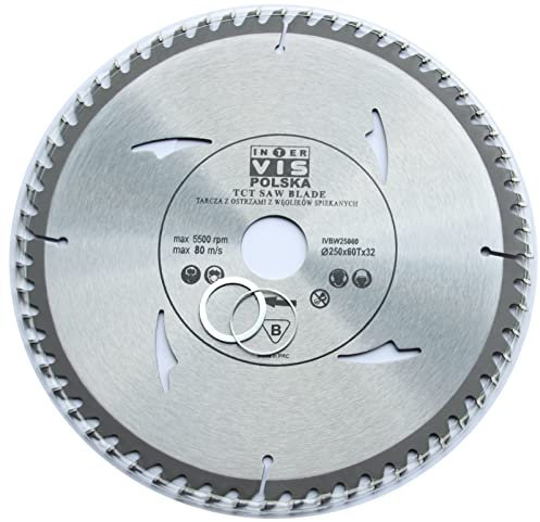 Lama per sega circolare da 250 mm, per legno, 250x32(->30) mm x 60 Z