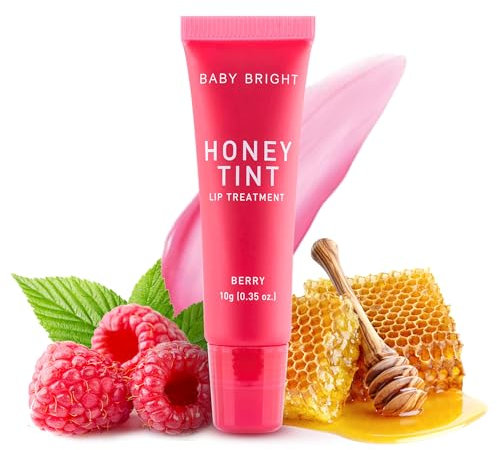 Behandlung mit Baby Bright Honey Lip Tint, Feuchtigkeitsspendende lip tint essence, verbesserter Tinted Lip Balm, pflegendes Squalan und Honigextrakt, Langanhaltender Lippenstift – Berry 10 Gramm