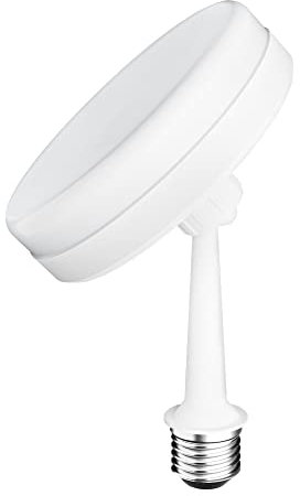 linovum drehbares 360 Grad E27 LED Leuchtmittel mit einstellbarer Leuchtrichtung 6W warmweiß