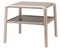 Scab Design Tisch mit abnehmbarem Tablett Modell Segel aus Technopolymer (Taupe)
