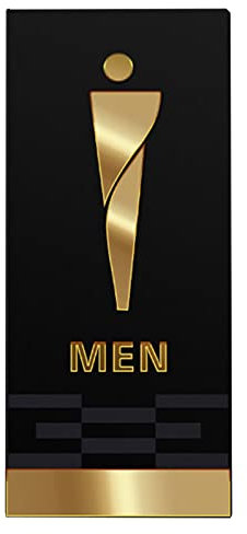 Toilettenschilder für Männer und Frauen, Badezimmer-Türschilder, Toiletten-Wanddekoration, 3D-Acryl-Unisex-Toilettendekoration (B)