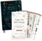LEBENSKOMPASS Bullet Journal Set Flow mit Zubehör - Bullet Journal Pro ”LICHTJAHRE” A5 gepunktet und extra dickes Papier 120 g/m² FSC® mit Sticker Set für Bullet Journaling