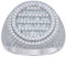 925 Sterling Silber Herren Baguette Runde CZ Zirkonia Simulierter Diamant Mode Ring Schmuck Geschenke für Männer - Ringgrößenoptionen Bereich: N bis V, Metall
