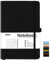 Mlife Notizbuch A5 Kariert,200 Seiten Notizbücher Hardcover,Premium 100gsm Tintenfestes Papie Dickes,PU Hard Cover Notebook,Innentasche,Elastisch Gebändert,Bullet journal&Notizblock,Tagebuch(Schwarz)
