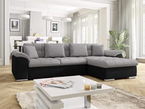 Sofanatic - New Corner Sofa Bed With Storage - 'Cambridge' - Sleeper Sofa With Free Assembly & Delivery. Universal Left & Right Side (5/11)