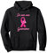Je Suis Une Guerrière Octobre Rose Cancer Du Sein Femme Rose Sweat à Capuche