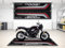wibeart Parkmatte für Z900 RS Retro Motorräder, Garagen- und Ausstellungsmatte, Motorradmatte, Boxenmatte, Ausstellungsraummatte, waschbar, rutschfest, Teppich (Z900 RS Retro, Size 1 : 220 x 100 cm)
