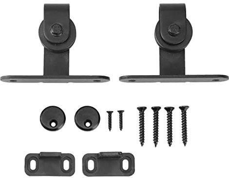 Malloy Scheunen Hardware Kits Oben Montierte HäNgende Schiene AufhäNger Schiene Stahl Schrank TüR Rollen Schiene für Einzel TüR-B